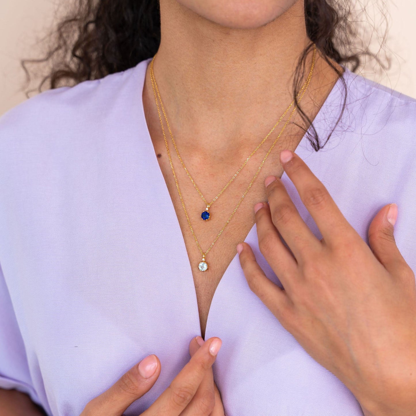 Starlight Natural 12 Birthstone Necklaces