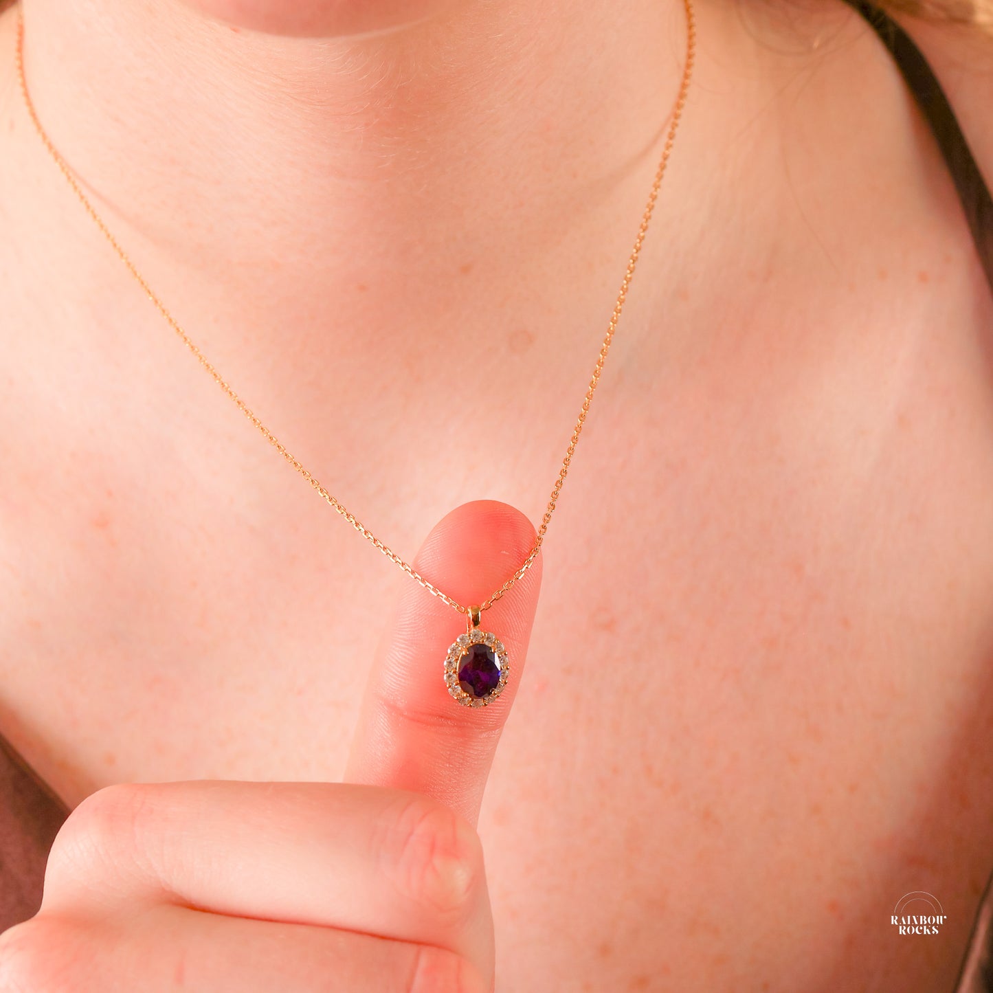 Odessa Amethyst Necklace 14K Gold Vermeil