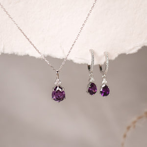 Layla Amethyst Necklace - Rainbow Rocks Jewellery
