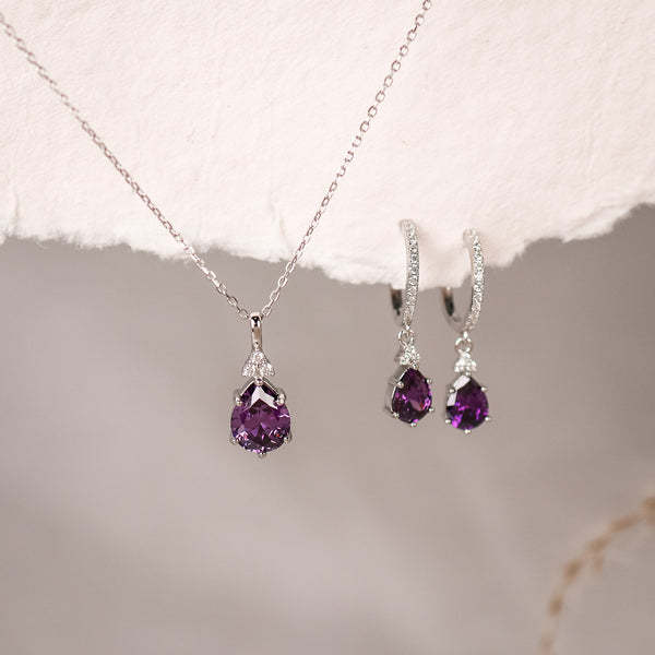 Layla Amethyst Necklace - Rainbow Rocks Jewellery