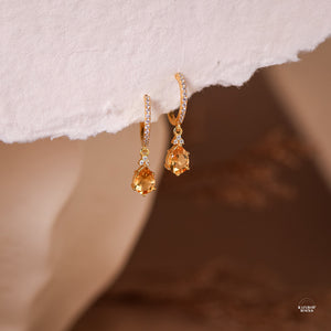 Layla Natural Citrine Jewellery Set - Rainbow Rocks Jewellery