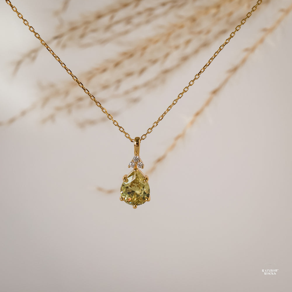 Layla Peridot Necklace - Rainbow Rocks Jewellery