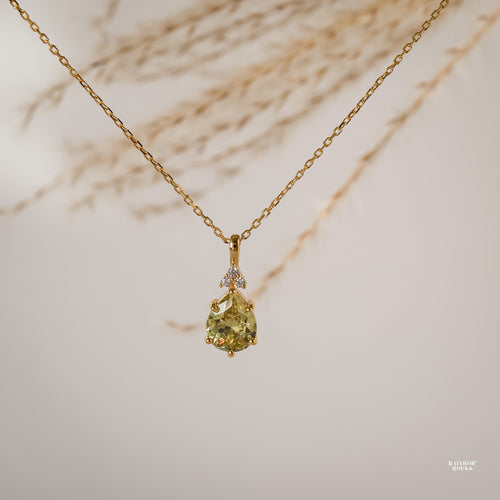 Layla Peridot Necklace - Rainbow Rocks Jewellery