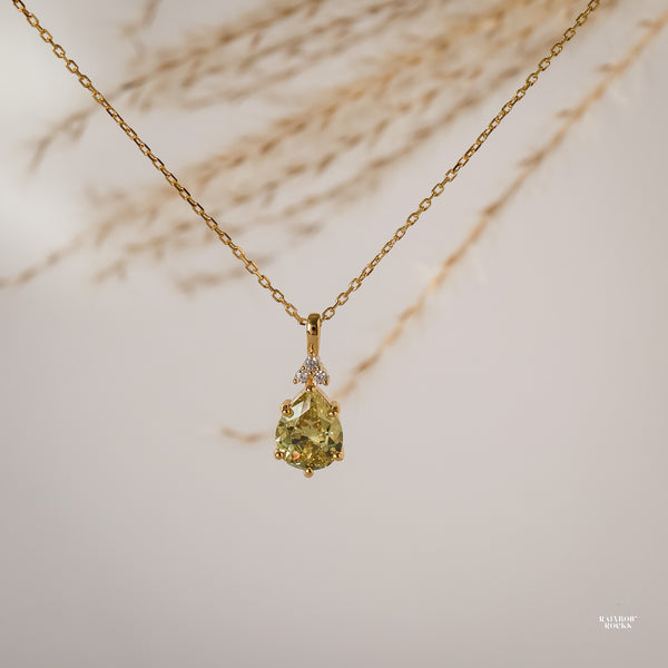 Layla Peridot Necklace - Rainbow Rocks Jewellery