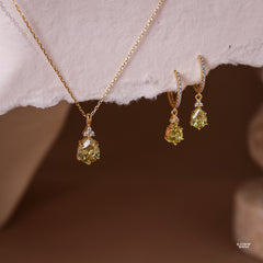 Layla Peridot CZ Jewellery Set - Rainbow Rocks Jewellery