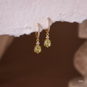 Peridot Hoop Earrings - Rainbow Rocks Jewellery