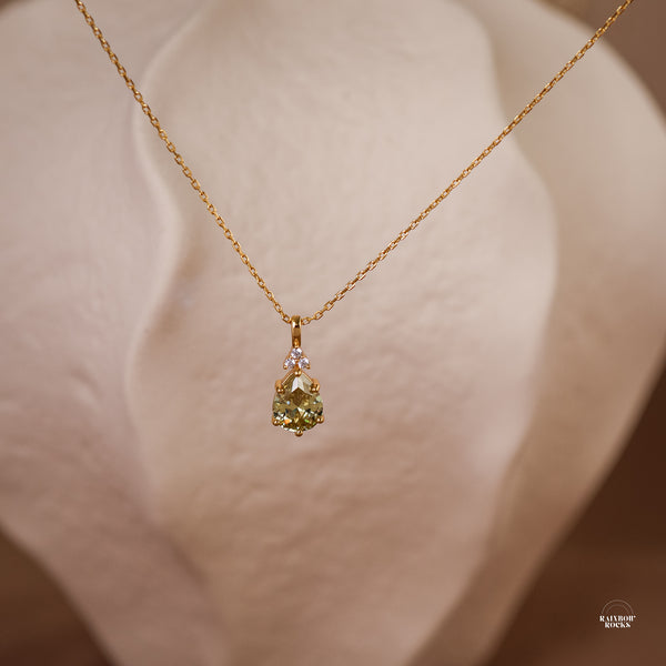 Layla Peridot Necklace - Rainbow Rocks Jewellery