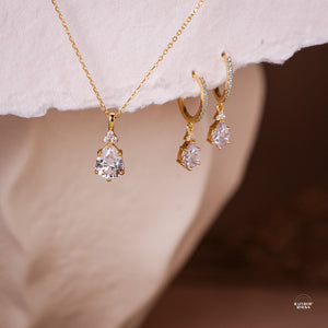 Layla Diamond Cz Necklace - Rainbow Rocks Jewellery