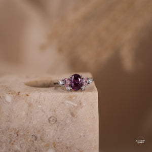 Olivia Amethyst Ring 14K Gold Vermeil / Sterling Silver - Rainbow Rocks Jewellery
