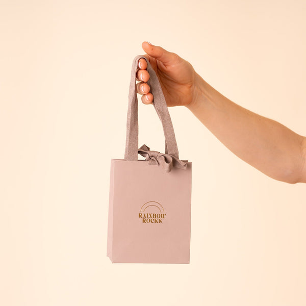 Luxury Gift Bag Blush Pink - Rainbow Rocks Jewellery
