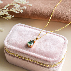 Layla Natural Moss Agate Jewellery Set - Rainbow Rocks Jewellery