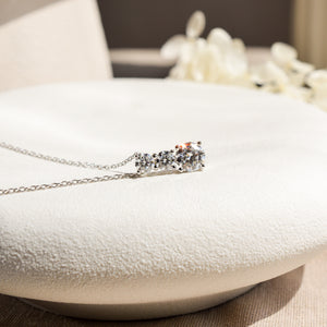 Moissanite Multi - Stones Necklace - Rainbow Rocks Jewellery