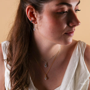 Layla Diamond Cz Necklace - Rainbow Rocks Jewellery