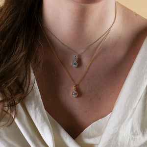 Layla Diamond Cz Necklace - Rainbow Rocks Jewellery