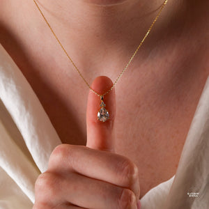 Layla Diamond Cz Necklace - Rainbow Rocks Jewellery