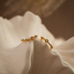 Holly Natural Citrine Hoop Earrings - Rainbow Rocks Jewellery