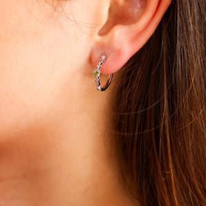 Holly Natural Citrine Hoop Earrings - Rainbow Rocks Jewellery