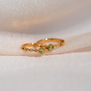 Holly Natural Peridot Hoop Earrings - Rainbow Rocks Jewellery