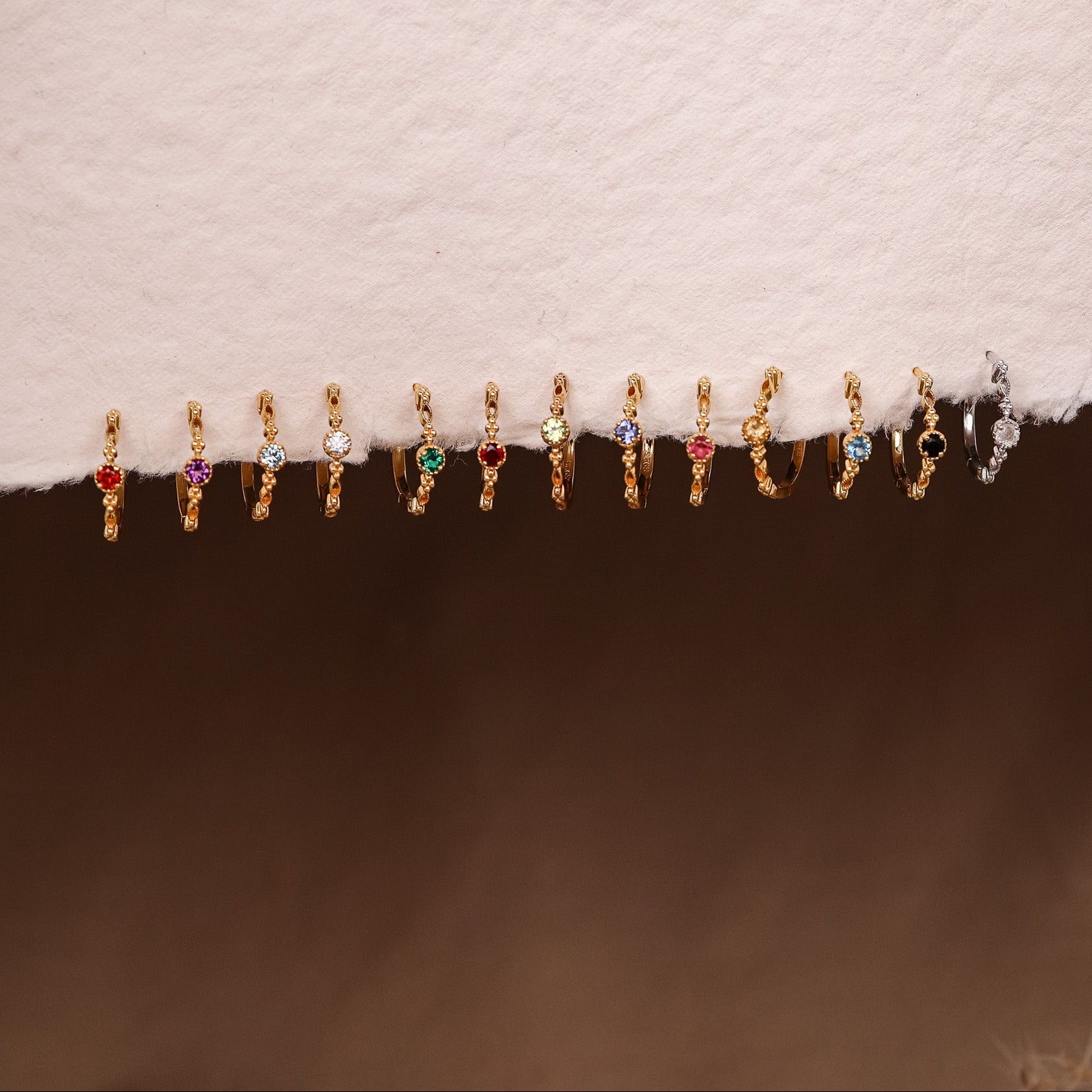 Holly Natural Citrine Hoop Earrings - Rainbow Rocks Jewellery