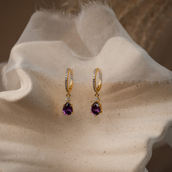 Layla Amethyst CZ Necklace - Rainbow Rocks Jewellery
