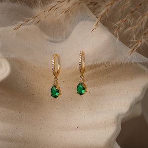 Layla Emerald CZ Jewellery Set - Rainbow Rocks Jewellery