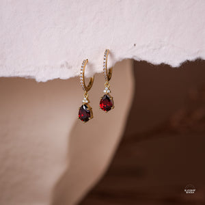 Layla Garnet CZ Necklace - Rainbow Rocks Jewellery