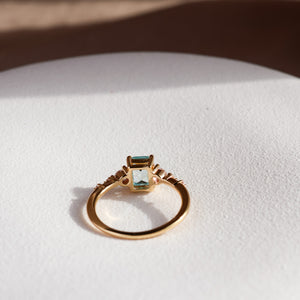 Mira Aquamarine Ring Gold/Silver