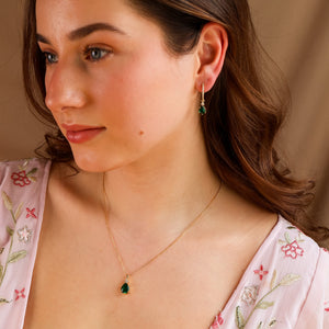 Layla Emerald CZ Jewellery Set - Rainbow Rocks Jewellery