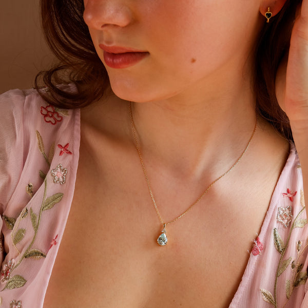 Layla Aquamarine CZ Jewellery Set - Rainbow Rocks Jewellery