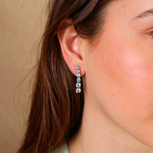 Anya Aquamarine Drop Earrings 14K Gold Vermeil - Rainbow Rocks Jewellery