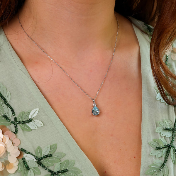 Layla Aquamarine CZ Jewellery Set - Rainbow Rocks Jewellery