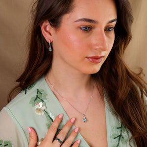 Layla Genuine Lab Ruby Necklace 14K Gold Vermeil - Rainbow Rocks Jewellery