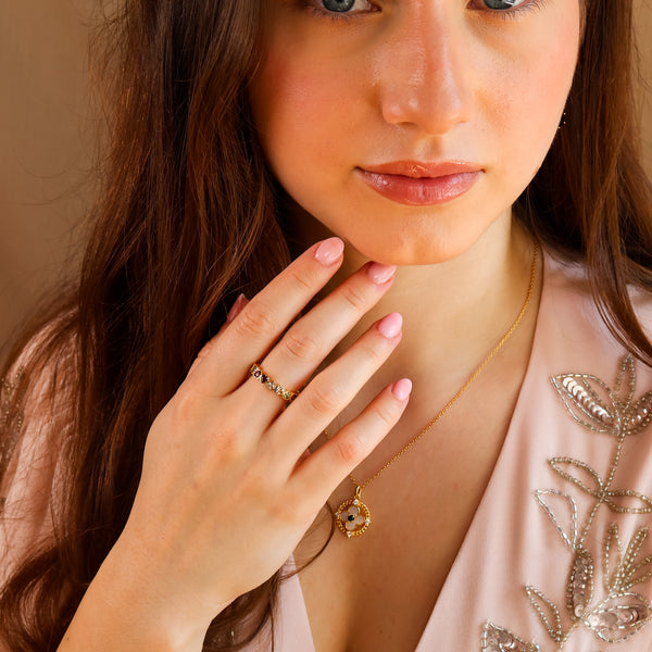 Harper Heart Ring 14K Gold Vermeil / Sterling Silver - Rainbow Rocks Jewellery