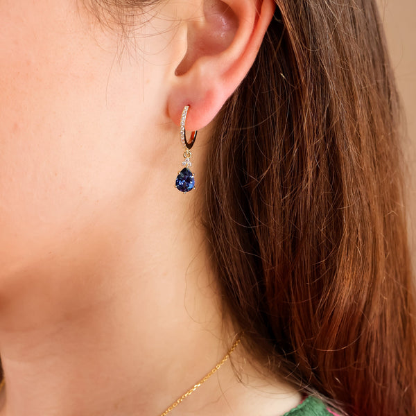 Layla Lab Blue Sapphire Jewellery Set - Rainbow Rocks Jewellery