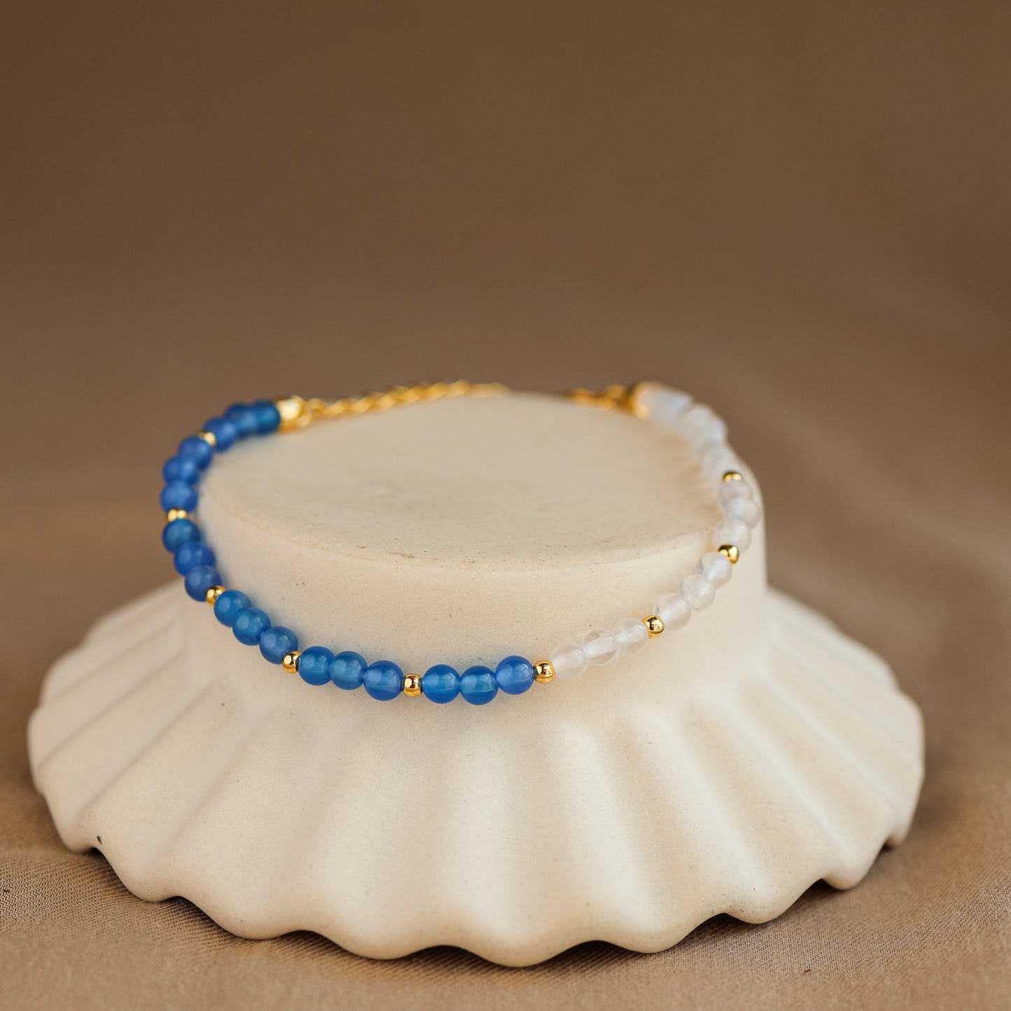 Natural Rose Quartz and Peridot Bracelet