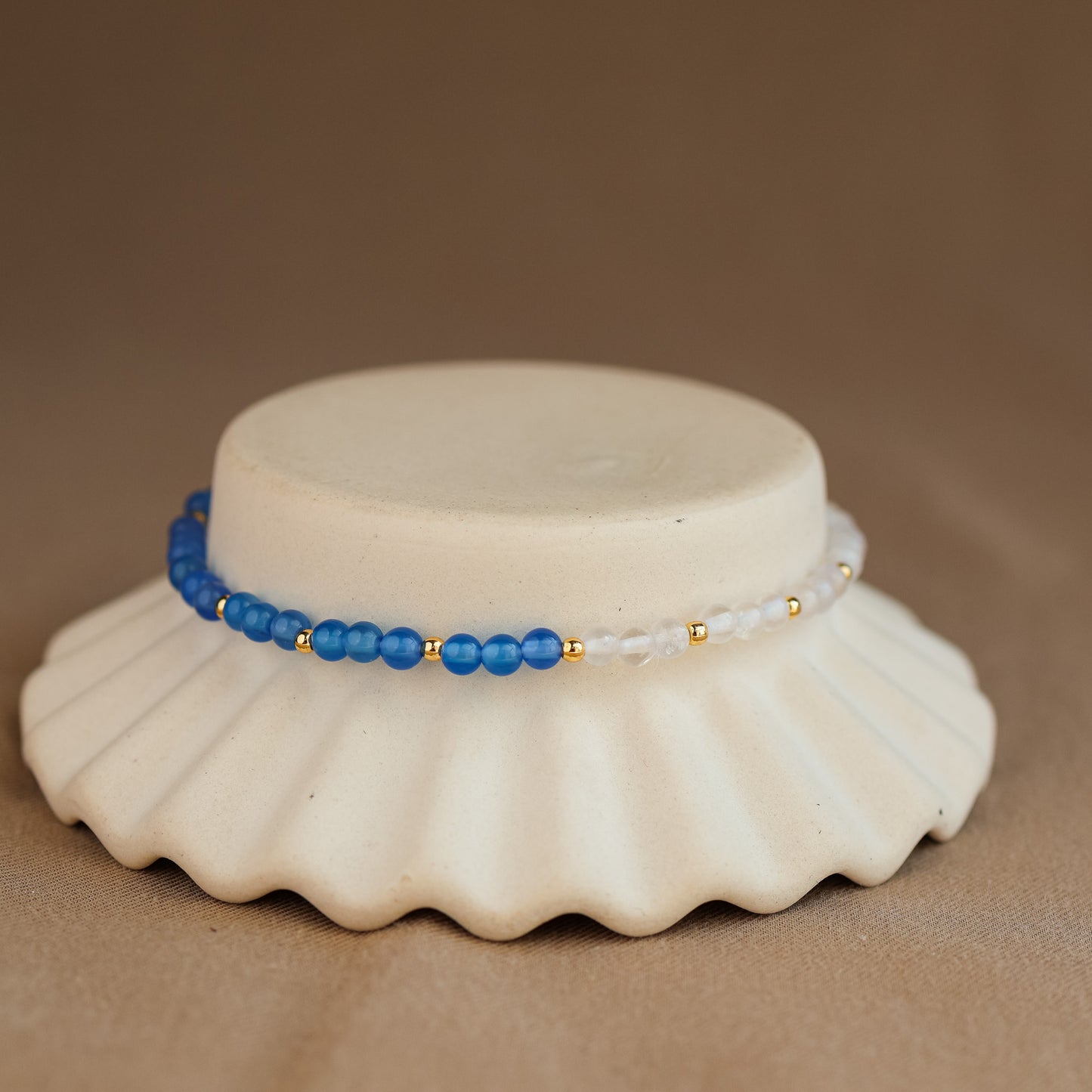 Natural Rose Quartz and Peridot Bracelet