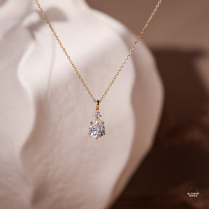 Layla Diamond Cz Necklace - Rainbow Rocks Jewellery
