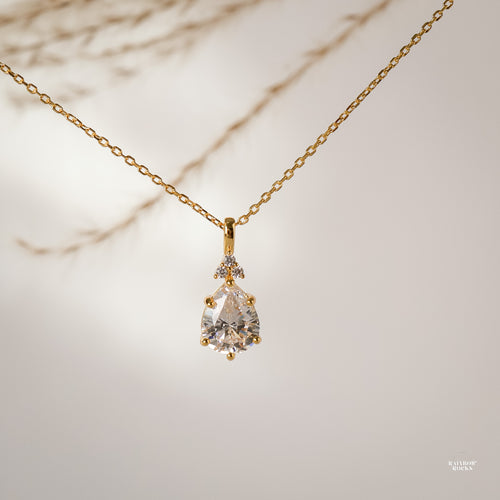 Layla Diamond Cz Necklace - Rainbow Rocks Jewellery