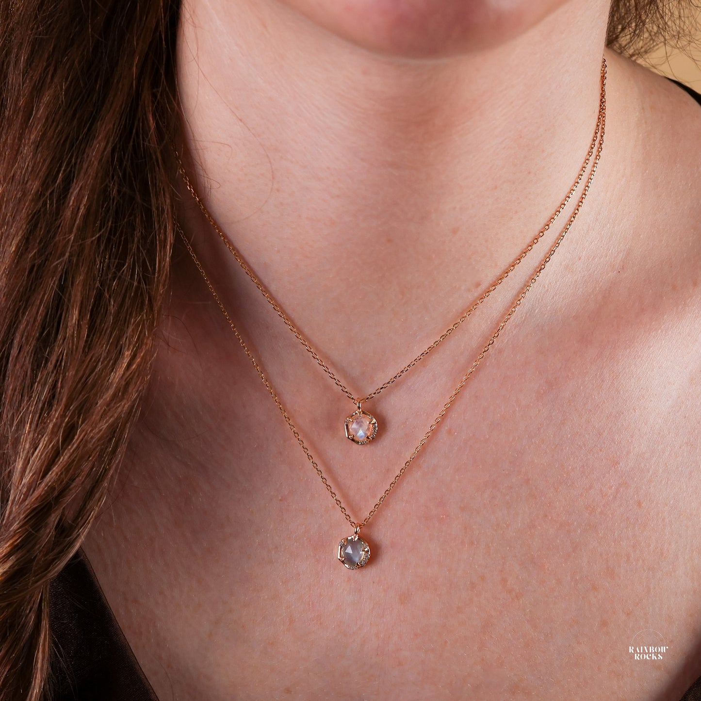 Marina Natural Aquamarine Necklace 14K Gold Vermeil