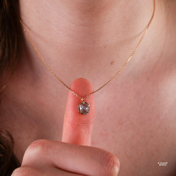 Marina Natural Aquamarine Necklace - Rainbow Rocks Jewellery
