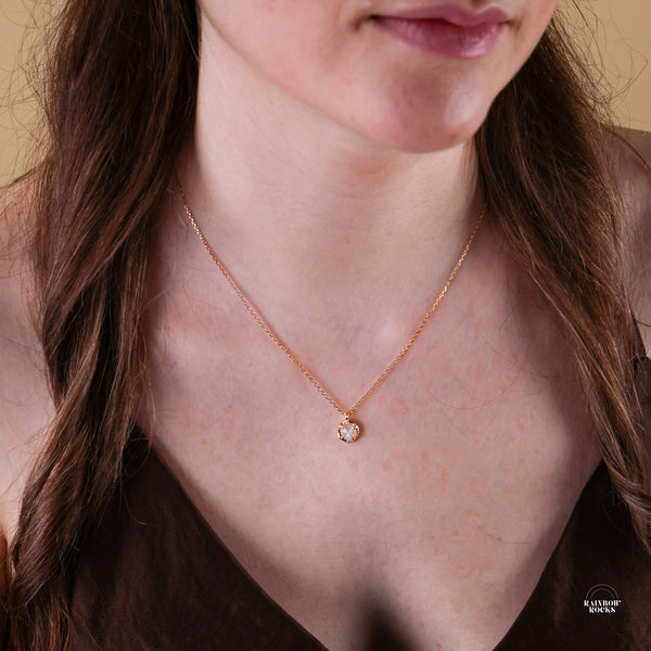 Marina Natural Moonstone Necklace - Rainbow Rocks Jewellery
