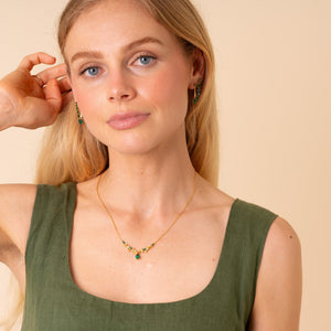 Vine Lab Emerald Necklace - Rainbow Rocks Jewellery