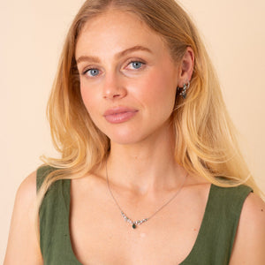 Vine Natural Moss Agate Necklace - Rainbow Rocks Jewellery