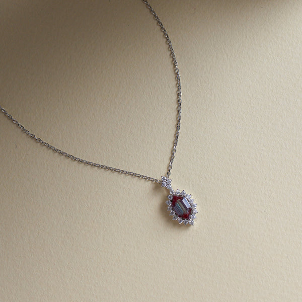 Aurora Lab Alexandrite Necklace