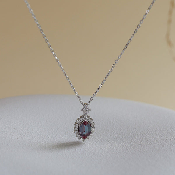 Aurora Lab Alexandrite Necklace