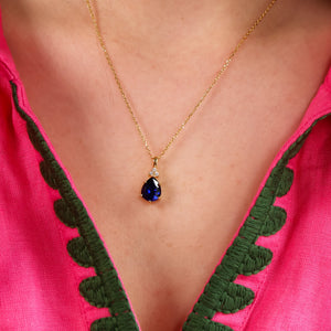 Layla Lab Blue Sapphire Jewellery Set - Rainbow Rocks Jewellery
