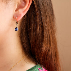 Layla Lab Blue Sapphire Necklace - Rainbow Rocks Jewellery