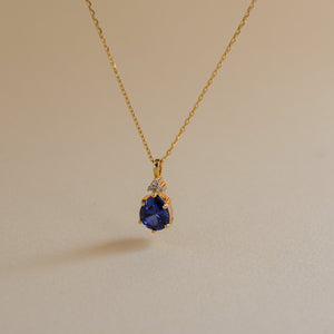 Layla Lab Blue Sapphire Jewellery Set - Rainbow Rocks Jewellery