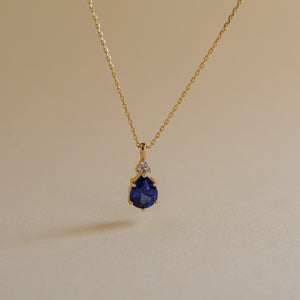 Layla Lab Blue Sapphire Jewellery Set - Rainbow Rocks Jewellery
