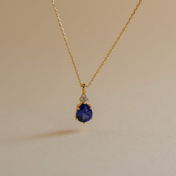 Layla Lab Blue Sapphire Jewellery Set - Rainbow Rocks Jewellery